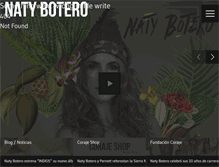 Tablet Screenshot of natybotero.com